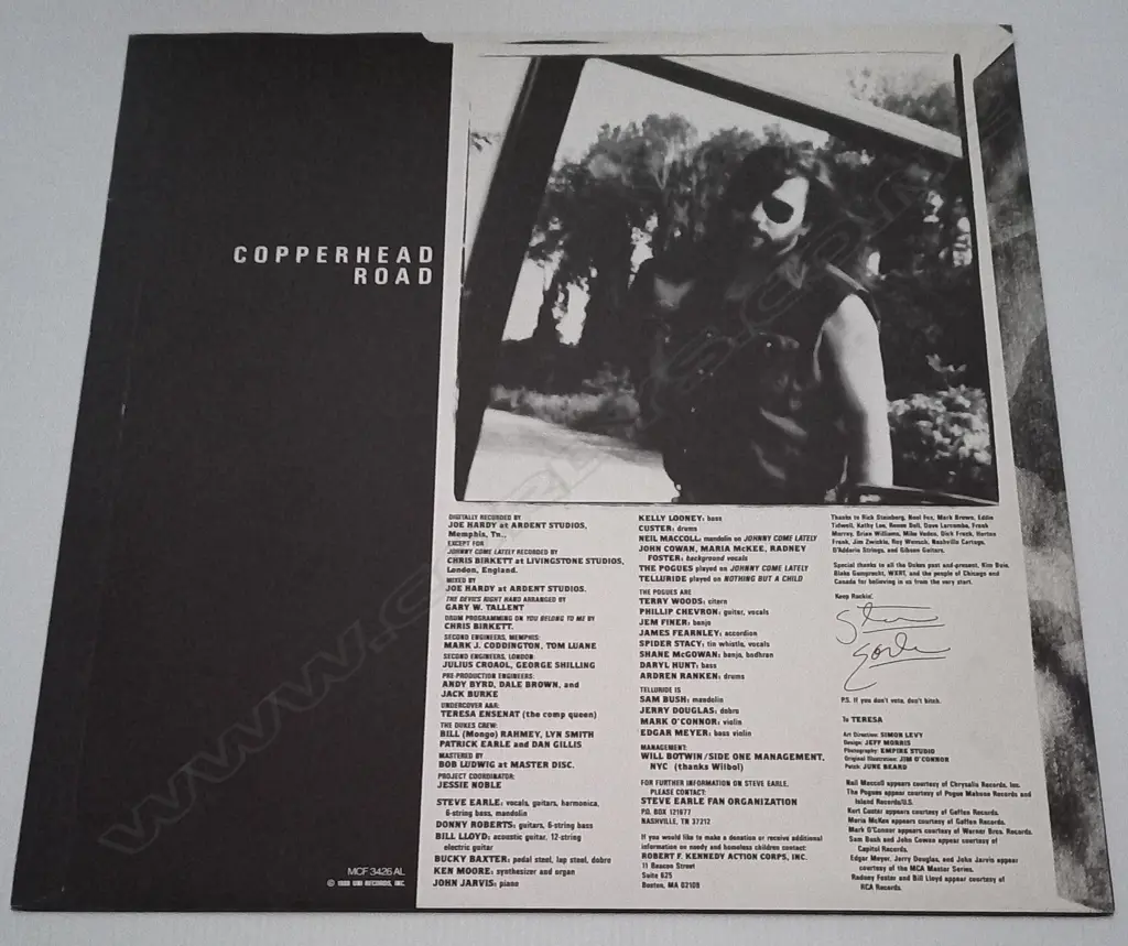 Steve Earle, Copperhead Road Image 1++